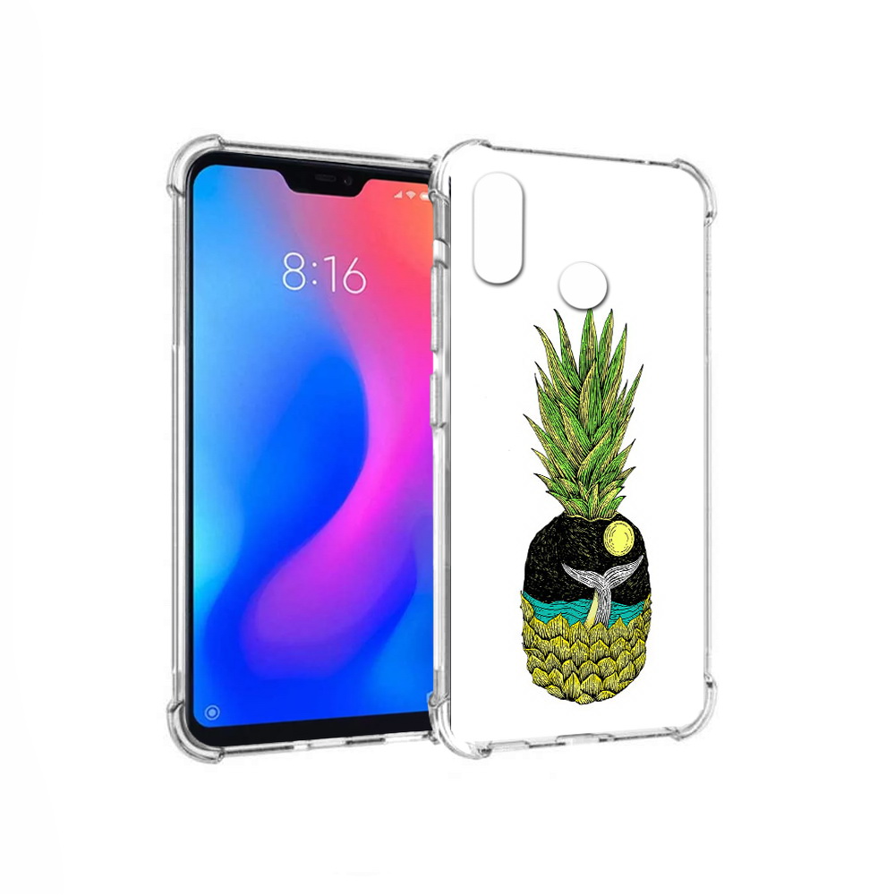 

Чехол MyPads Tocco для Xiaomi Redmi 6 Pro ананас с китом (PT113887.306.220), Прозрачный, Tocco