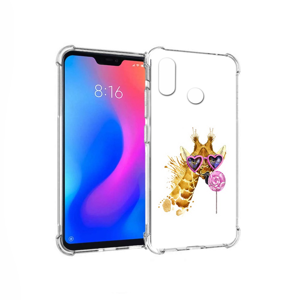 

Чехол MyPads Tocco для Xiaomi Redmi 6 Pro акварельный жираф (PT113887.306.217), Прозрачный, Tocco
