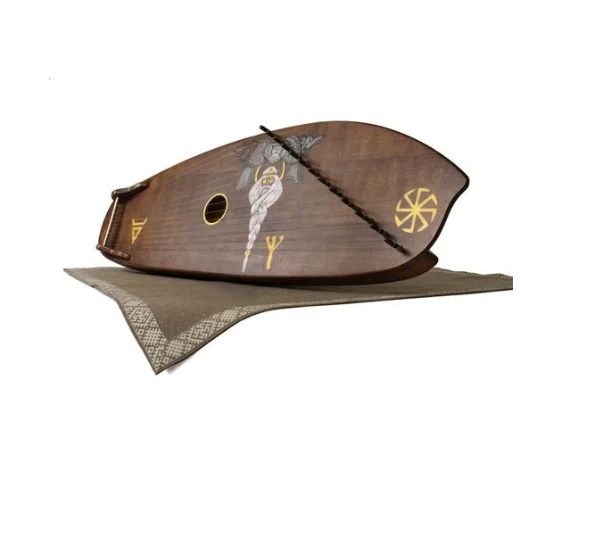 GU-10.09.13.12110 Гусли Рыквы 13 струн, темные, 2-х камерные, Гусельник