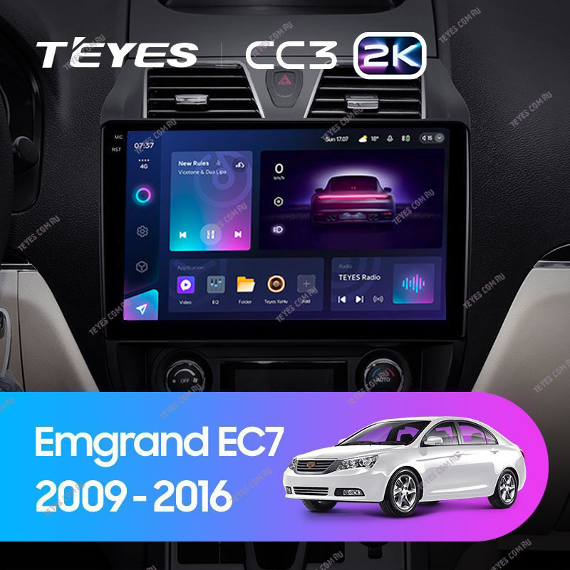 

Штатная магнитола Teyes CC3 2K 360 6/128 Geely Emgrand EC7 1 (2009-2016), CC3 2K 360