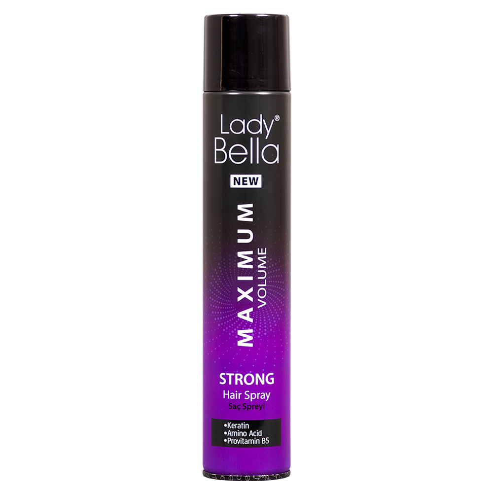 Лак для укладки волос Lady Bella Strong Экстрасильная фиксация 400мл