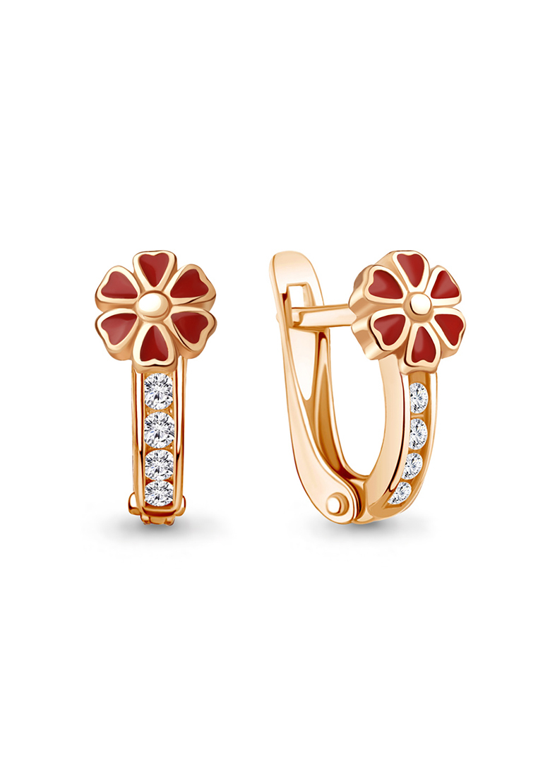 

Серьги из серебра с фианитом/эмалью Kari Jewelry 49782А.6, 49782А.6