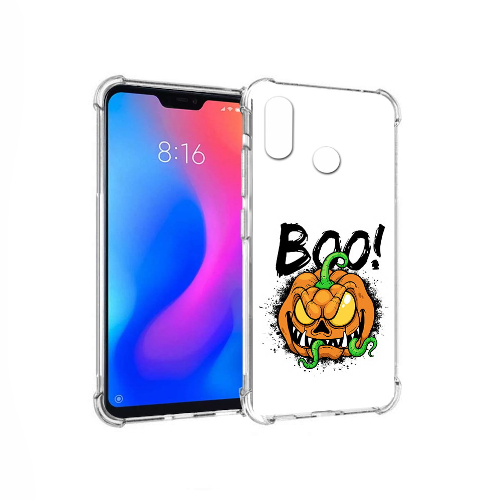 

Чехол MyPads Tocco для Xiaomi Redmi 6 Pro Хэллоуин бу (PT113887.306.193), Прозрачный, Tocco