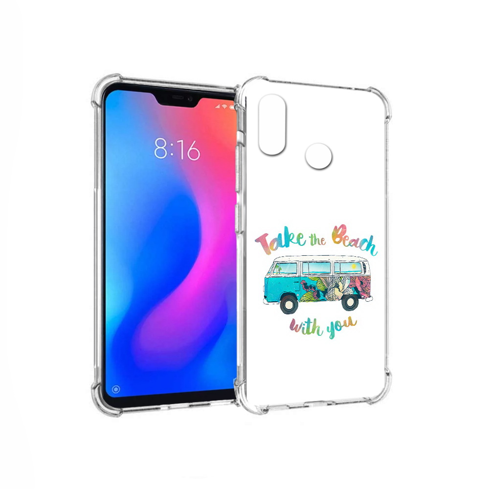 

Чехол MyPads Tocco для Xiaomi Redmi 6 Pro Хиппи автобус (PT113887.306.190), Прозрачный, Tocco