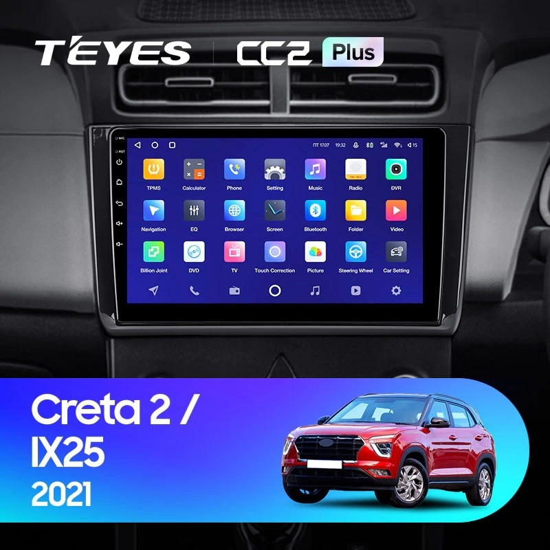 Штатная магнитола Teyes CC2 Plus 4/32 Hyundai Creta 2 2021+ (глянец) F2