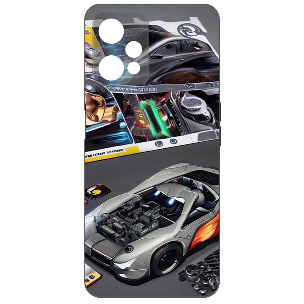 

Чехол-накладка Софт Постер для Realme 9 Pro, Черный