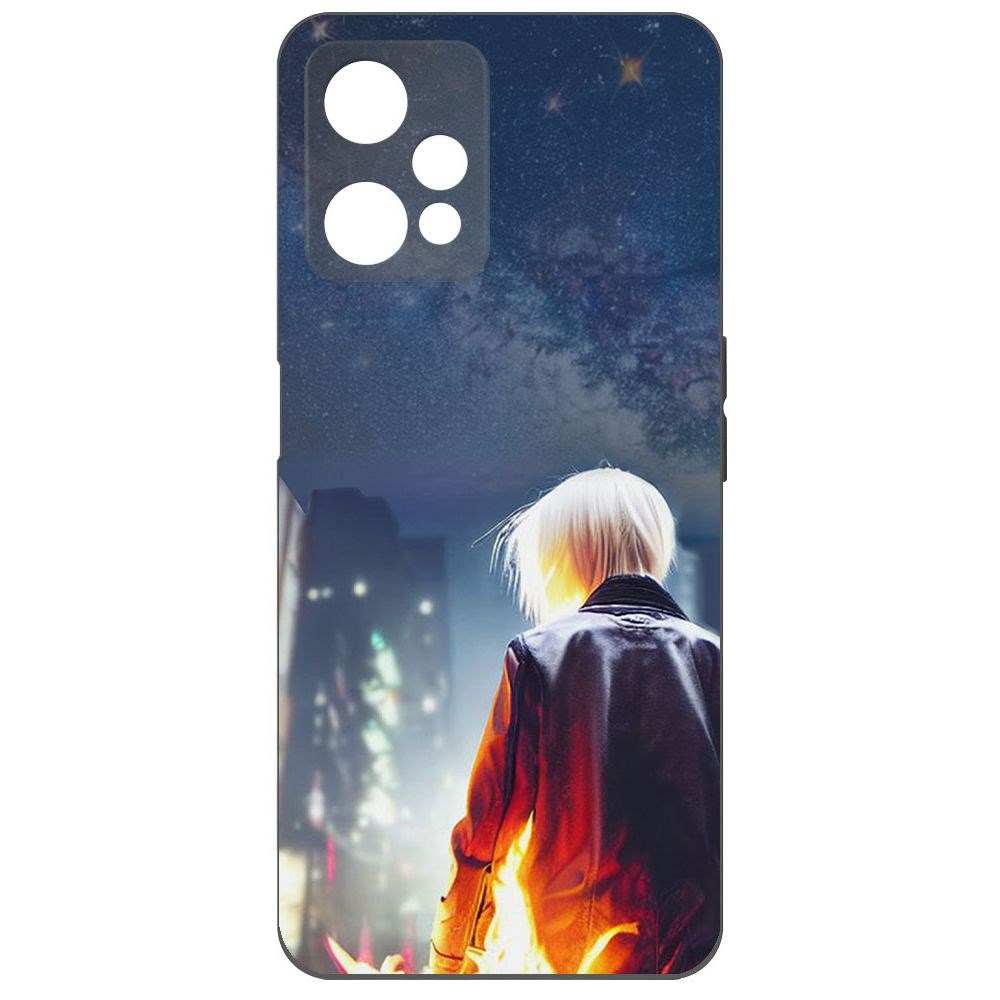 

Чехол-накладка Софт Перспектива для Realme 9 Pro, Черный