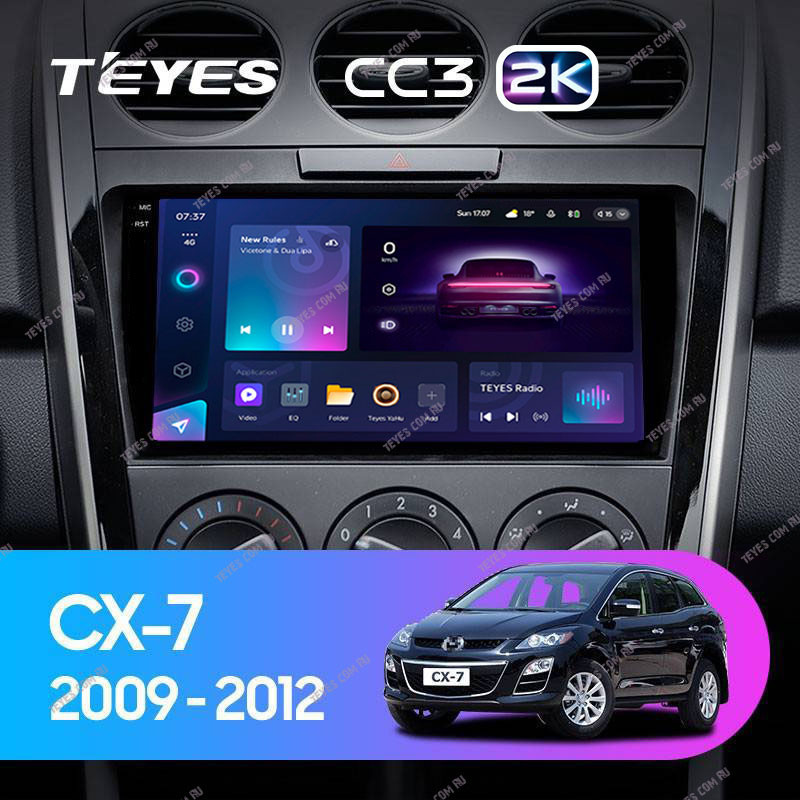 Штатная магнитола Teyes CC3 2K 6128 Mazda CX7 CX-7 CX 7 ER 2009-2012 4480000₽