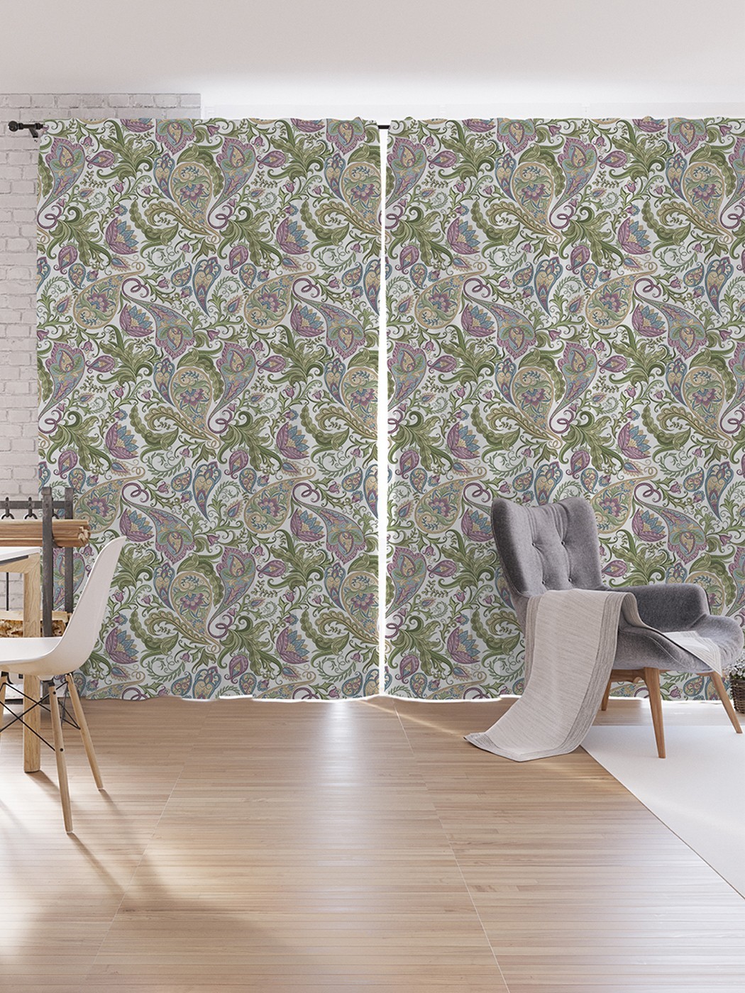 

Шторы под лён JoyArty "Поля принцессы", серия Oxford DeLux, 340х265 см, Поля принцессы