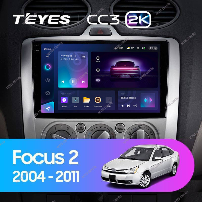 Штатная магнитола Teyes CC3 2K 6128 Ford Focus 2 Mk 2 2005-2010 F2 4370000₽