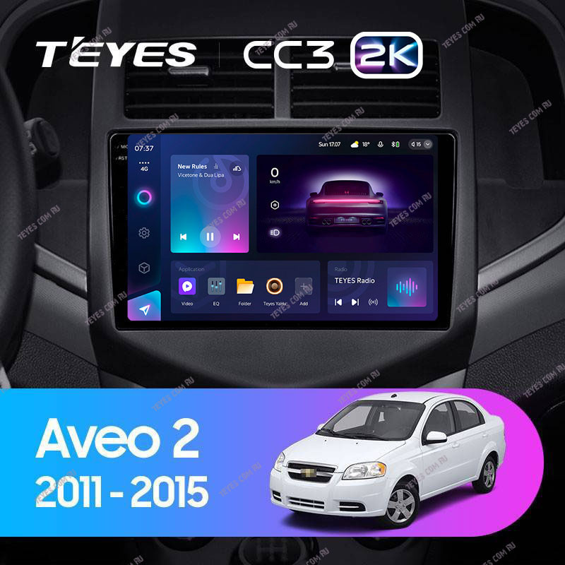 Штатная магнитола Teyes CC3 2K 6128 Chevrolet Aveo 2 2011-2015 4350000₽