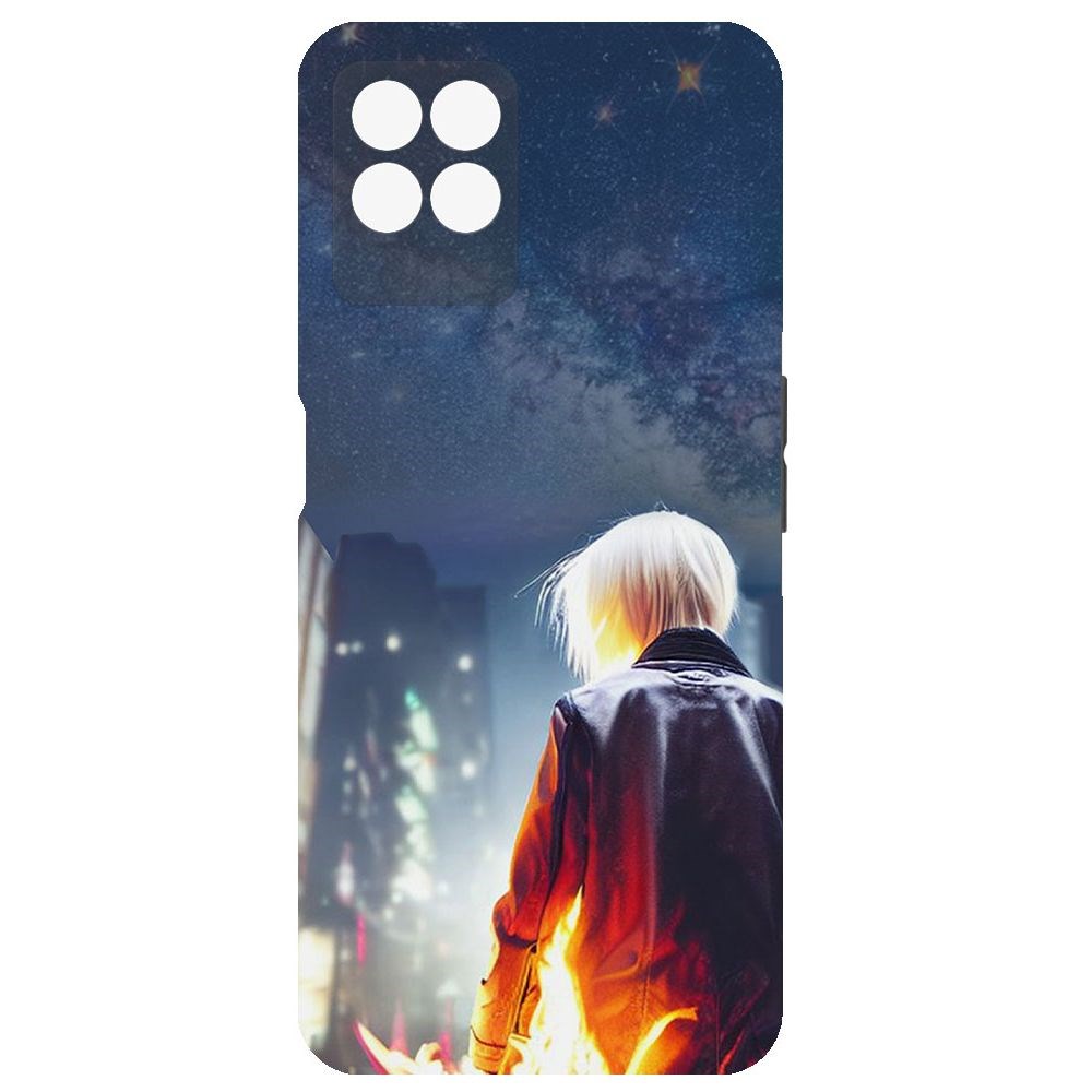 

Чехол-накладка Софт Перспектива для Realme 8i, Черный