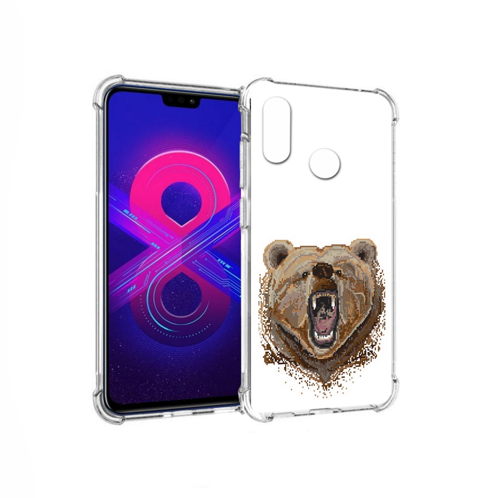 

Чехол MyPads Tocco для Honor 8X Max пиксельный медведь (PT118941.31.539), Прозрачный, Tocco