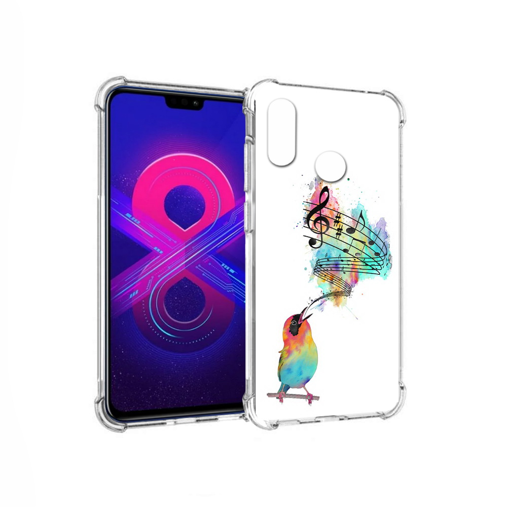 

Чехол MyPads Tocco для Honor 8X Max певчая птичка (PT118941.31.536), Прозрачный, Tocco