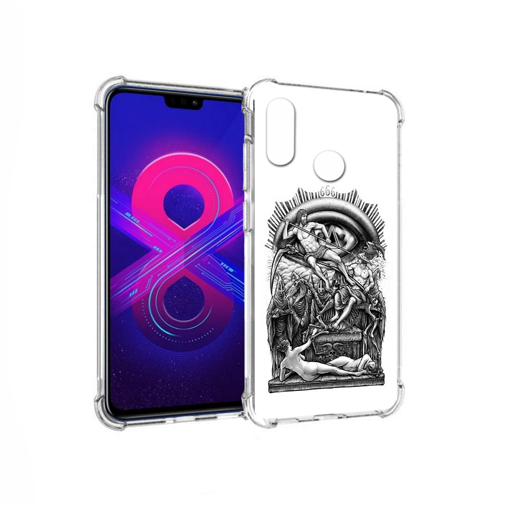 

Чехол MyPads Tocco для Honor 8X Max оракул черно белый (PT118941.31.528), Прозрачный, Tocco
