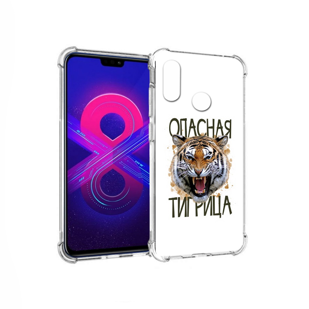 

Чехол MyPads Tocco для Honor 8X Max опасная тигрица (PT118941.31.527), Прозрачный, Tocco