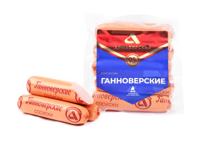 

Сосиски Армавирский МК Ганноверские вареные