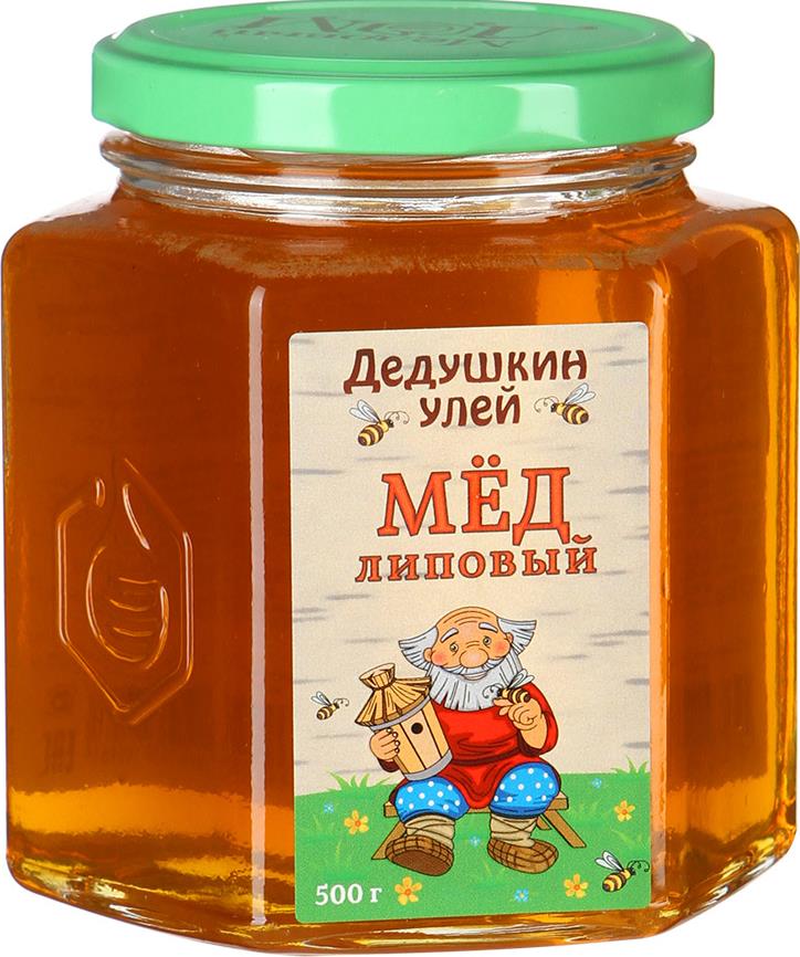 

Мед Дедушкин улей липовый натуральный цветочный