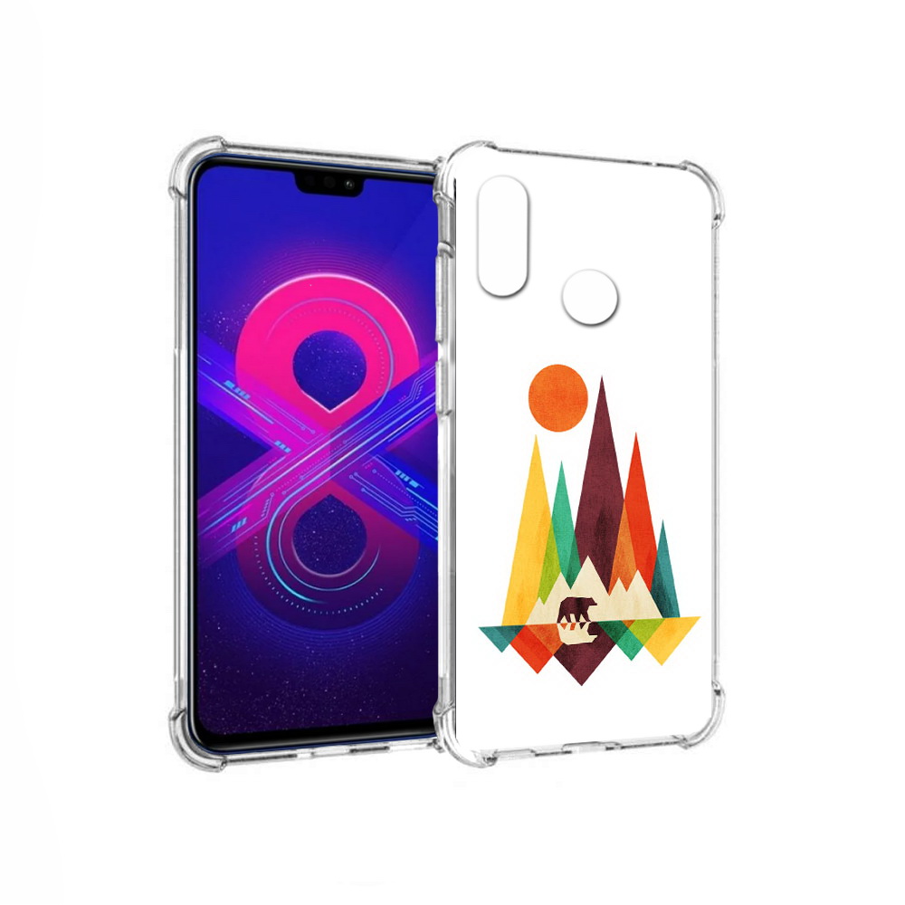 

Чехол MyPads Tocco для Honor 8X Max нарисованные горы с медведем (PT118941.31.506), Прозрачный, Tocco