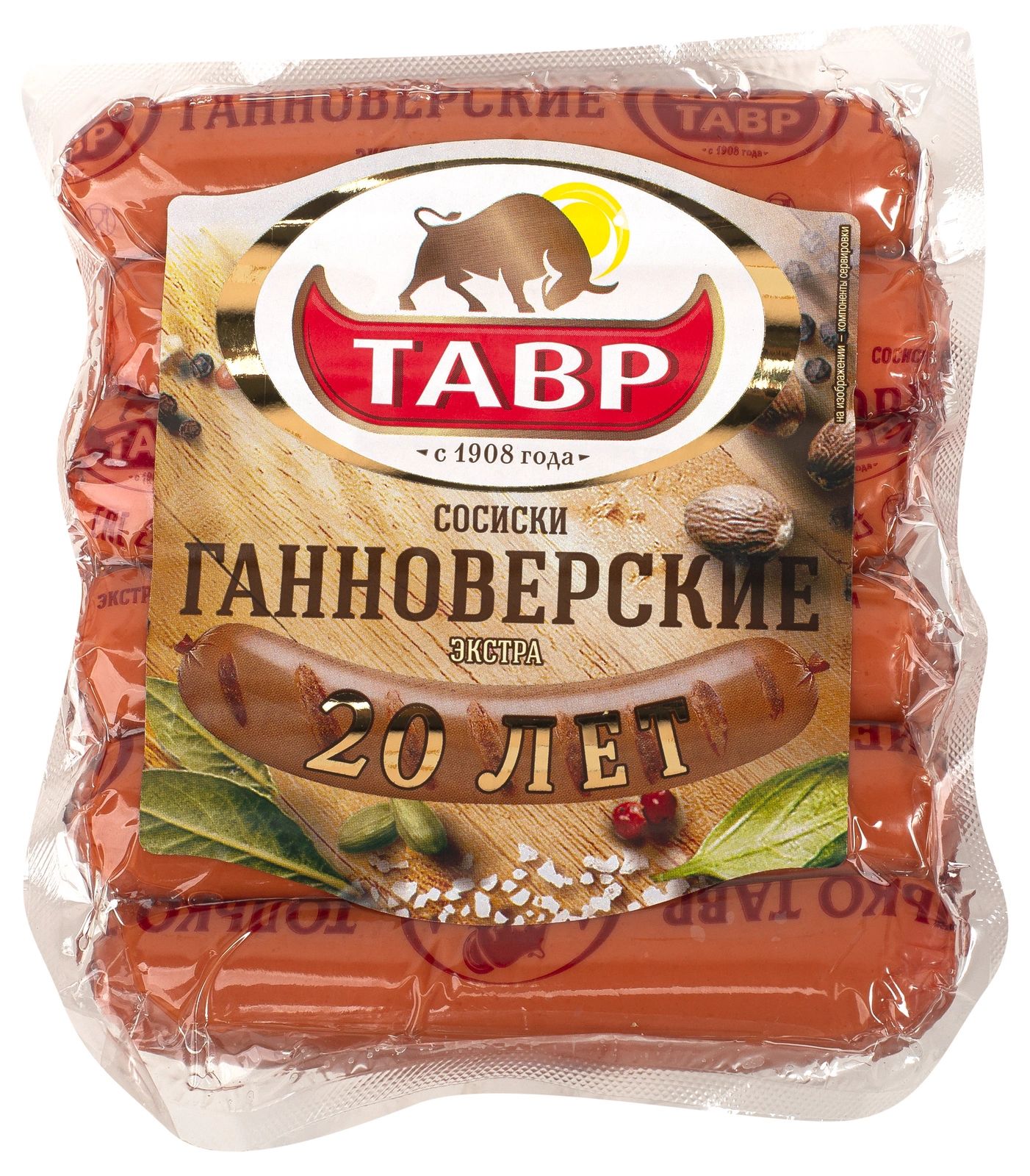 

Сардельки Тавр Ганноверские вареные
