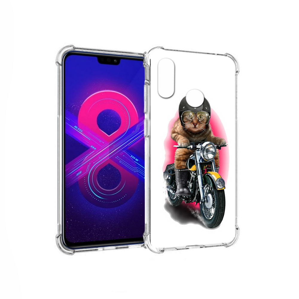 

Чехол MyPads Tocco для Honor 8X Max мото-кот (PT118941.31.485), Прозрачный, Tocco
