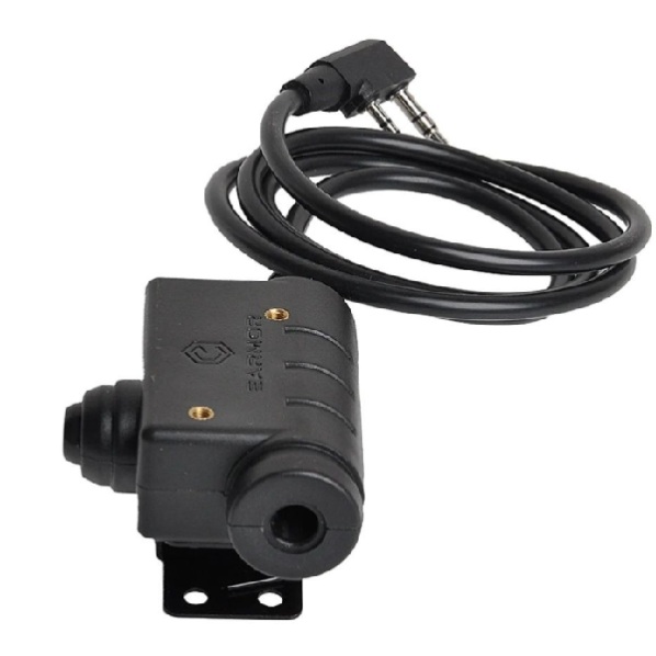 

Гарнитура для раций, тактическая кнопка PTT U94 Earmor М51 для Kenwood, Baofeng, Черный, наушники