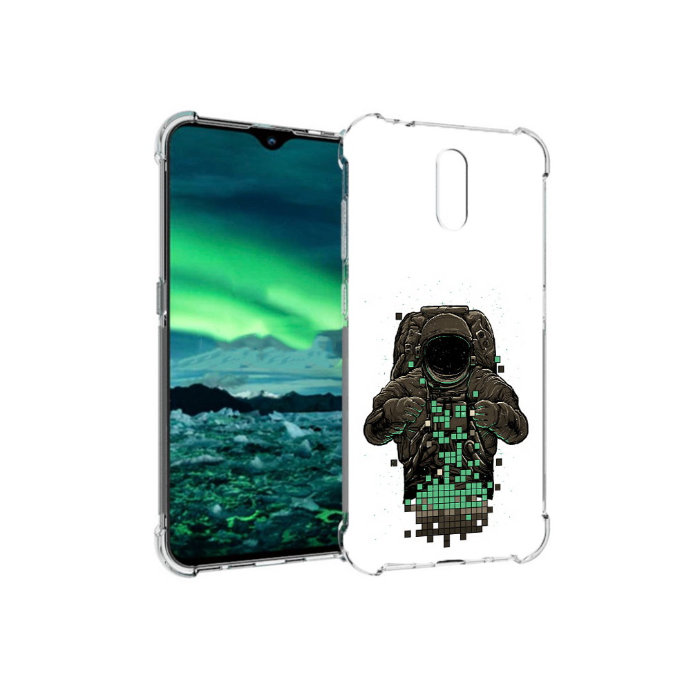 

Чехол MyPads Tocco для Nokia 2.3 космонавт с пикселями (PT142254.97.394), Прозрачный, Tocco