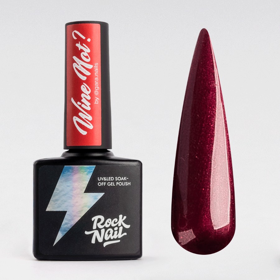 

Гель-лак RockNail Wine Not 221 Rose All Day, Красный