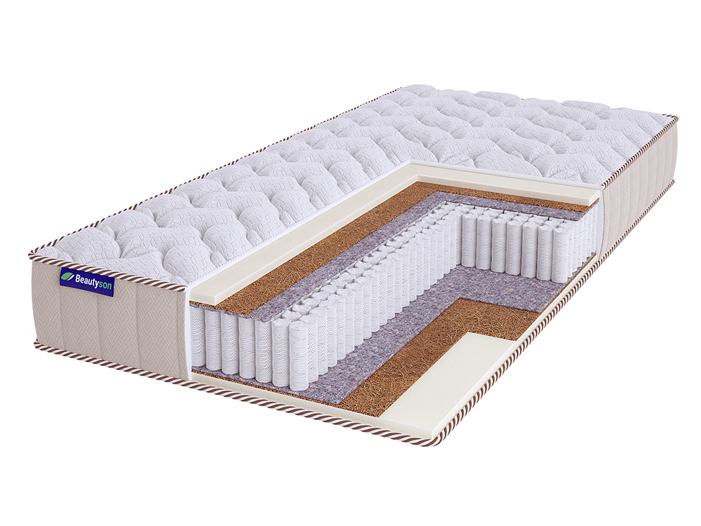 

Матрас BeautySon SPRING Balance S1200 LUX 75х190, Белый, SPRING Balance S1200 LUх