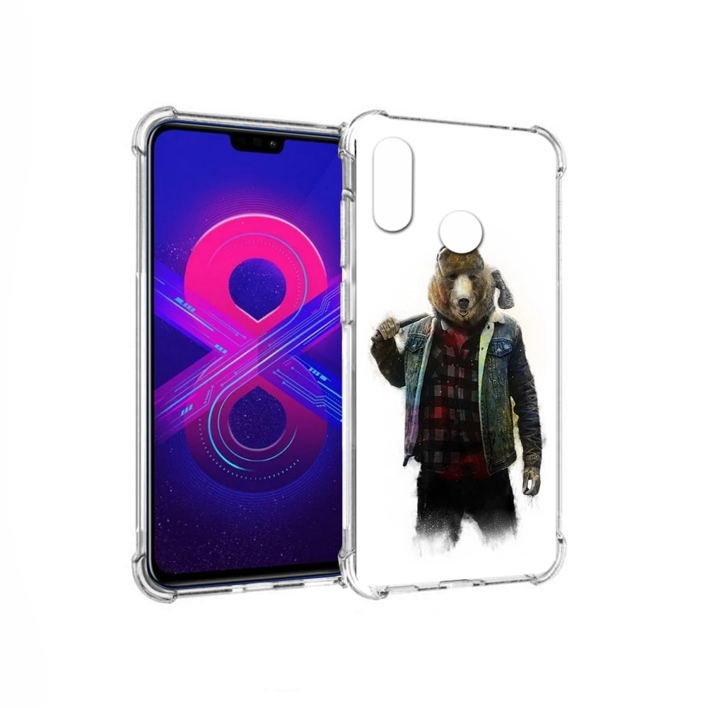 

Чехол MyPads Tocco для Honor 8X Max медведь с топором (PT118941.31.469), Прозрачный, Tocco