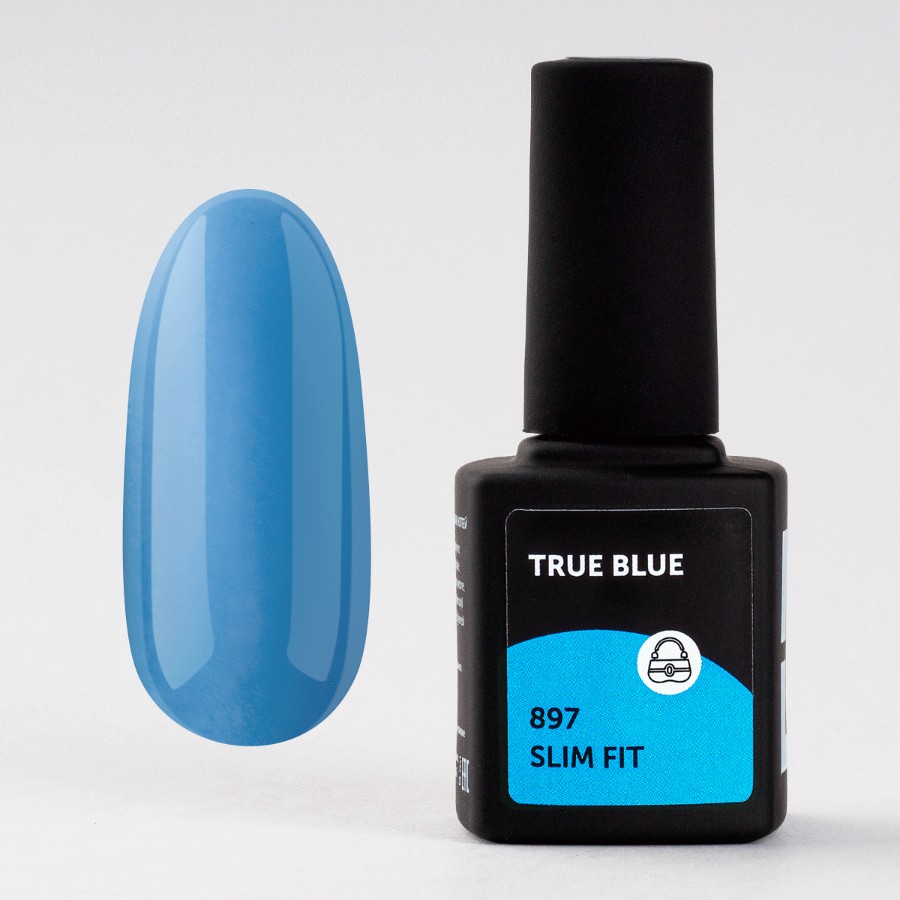 

Гель-лак MilkGel Milk True Blue 897 Slim Fit, Синий