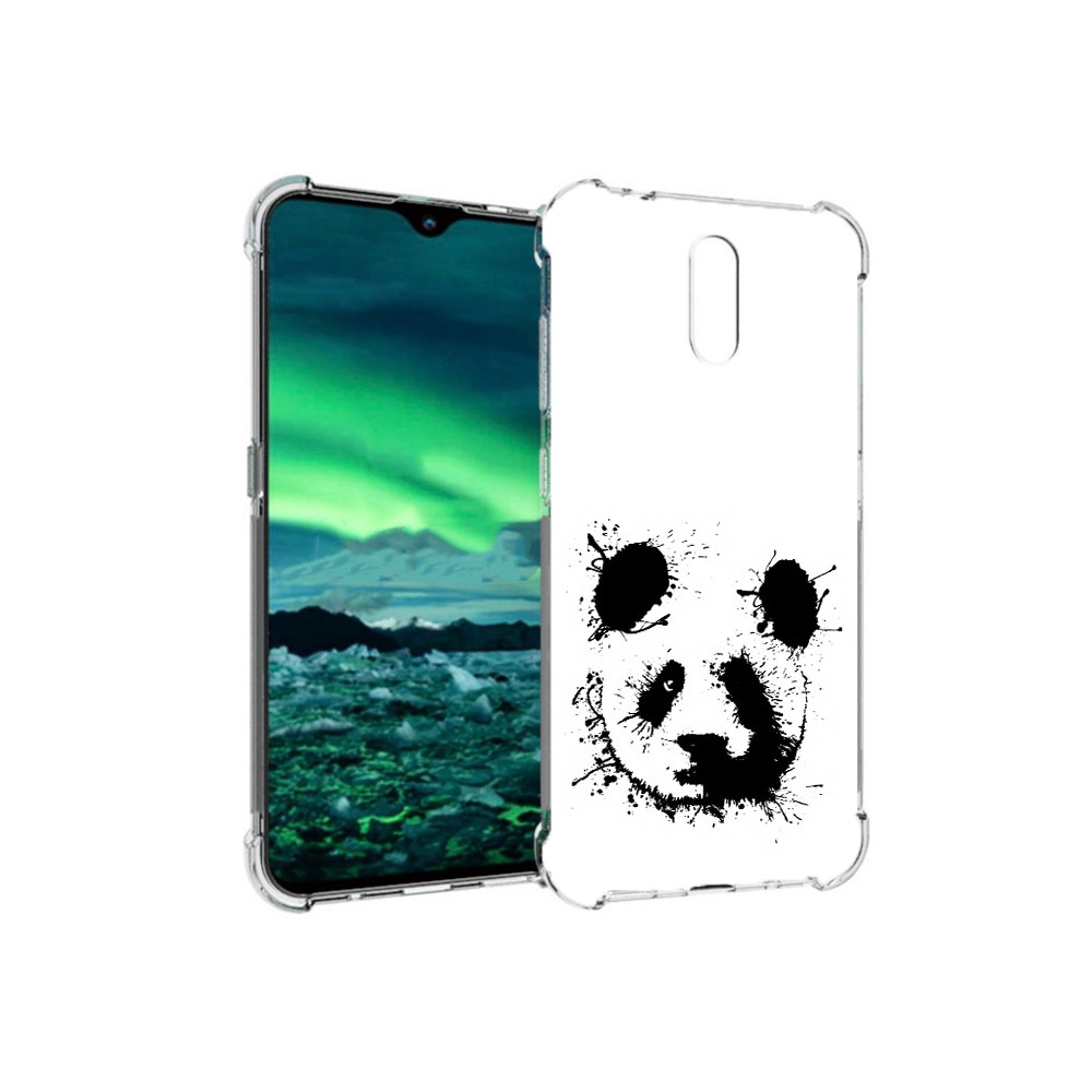 

Чехол MyPads Tocco для Nokia 2.3 клякса-панда (PT142254.97.389), Прозрачный, Tocco