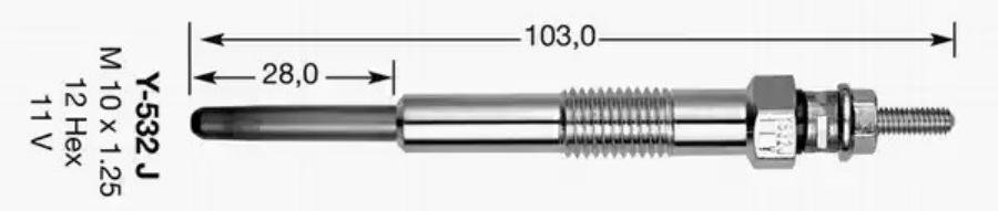 

Свеча накала NGK 7782