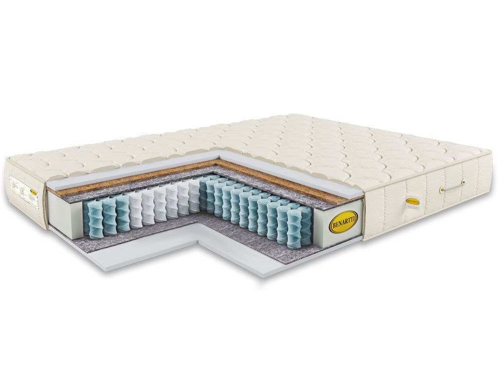 

Матрас пружинный Benartti Classic Mini Duo S1000 175х186, в рулоне, Бежевый, Classic Mini Duo S1000