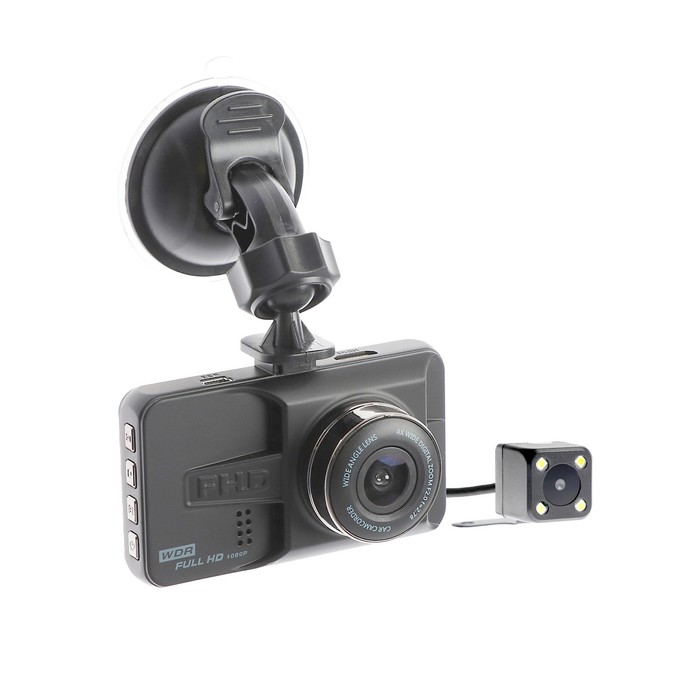 Видеорегистратор Cartage 2 камеры, HD 1920x1080P, TFT 3.0, обзор 160