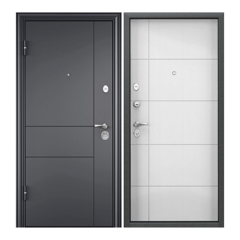 

Дверь входная Torex для квартиры металлическая Flat-M 950х2100 левый, серый/бежевый, Flat-M