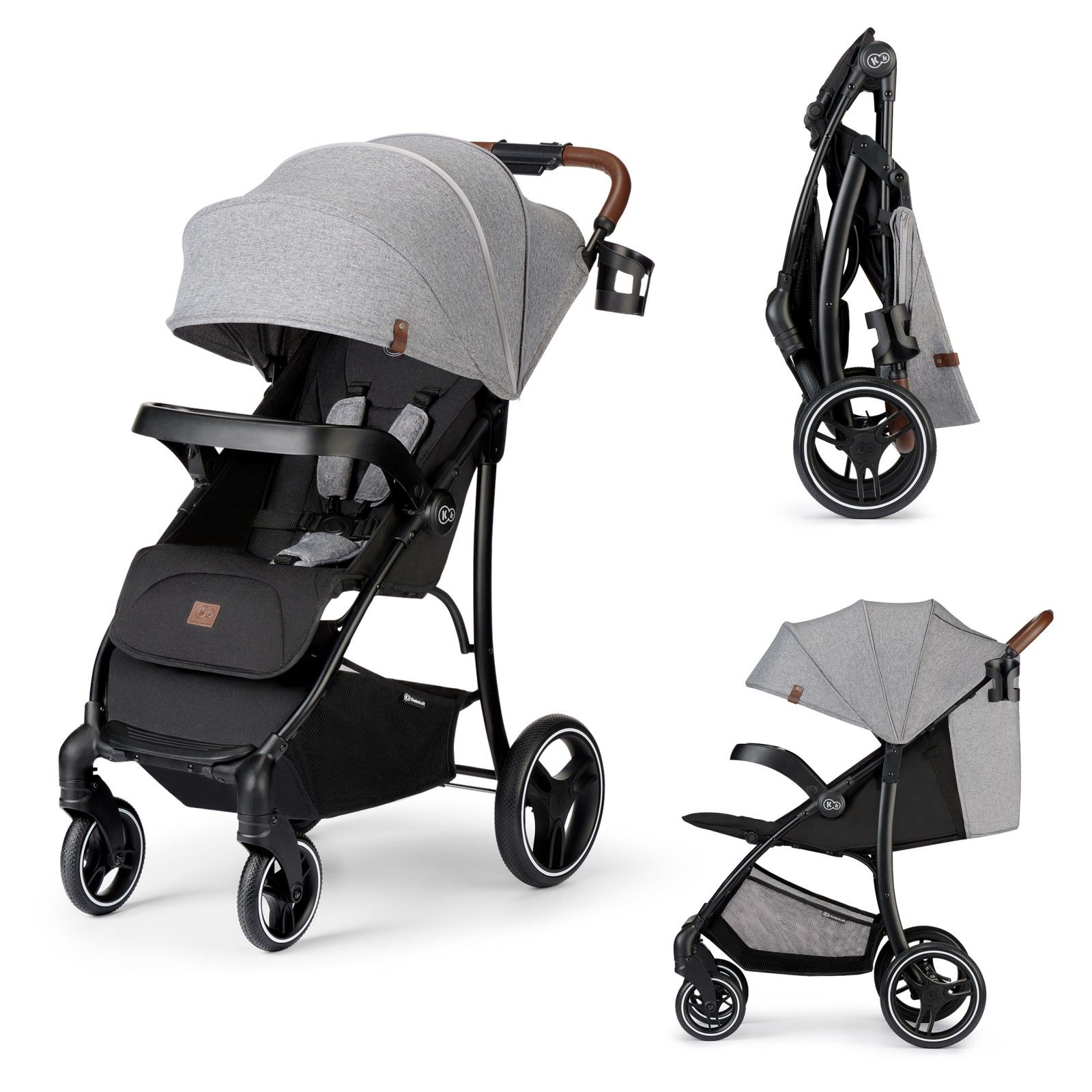 фото Коляска прогулочная kinderkraft cruiser lx grey