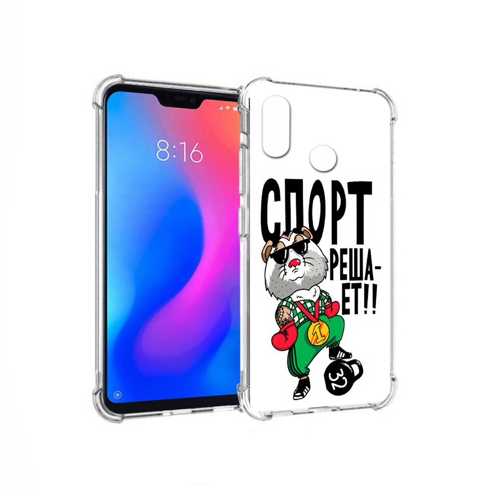 

Чехол MyPads Tocco для Xiaomi Redmi 6 Pro Спорт решает (PT113887.306.161), Прозрачный, Tocco