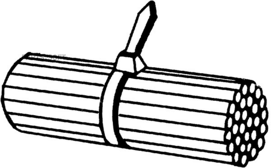 

Хомут пластиковый! L=285mm/4.7mm (черный)