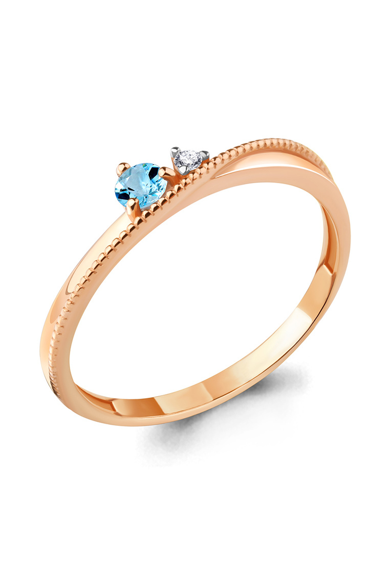 

Кольцо из золота р.  Kari Jewelry 6948905.1, топаз\фианит, 6948905.1