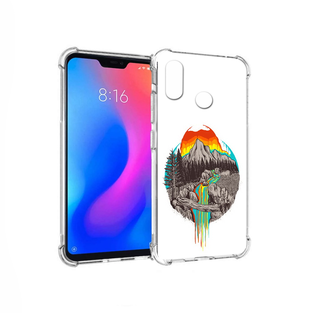 

Чехол MyPads Tocco для Xiaomi Redmi 6 Pro Радужный водопад (PT113887.306.144), Прозрачный, Tocco