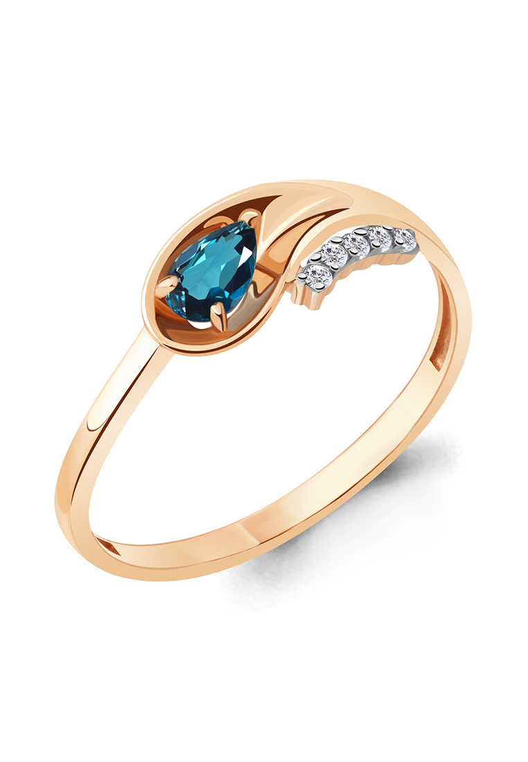 

Кольцо из золота р. , Kari Jewelry 6940208А.1, топаз\фианит, 6940208А.1