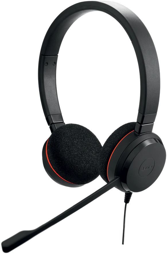 фото Гарнитура jabra evolve 20 stereo uc black/red (4999-829-289)