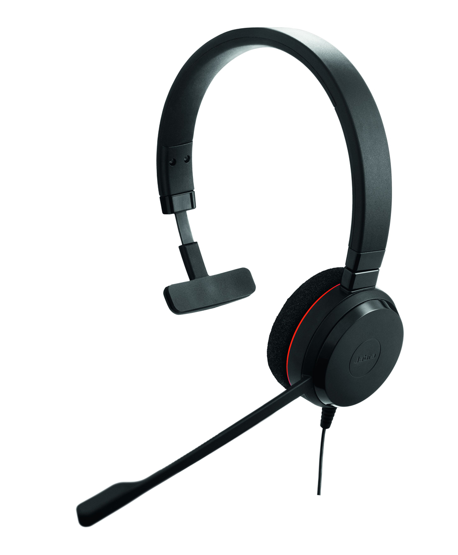 фото Гарнитура jabra evolve 20 mono uc black/red (4993-829-289)