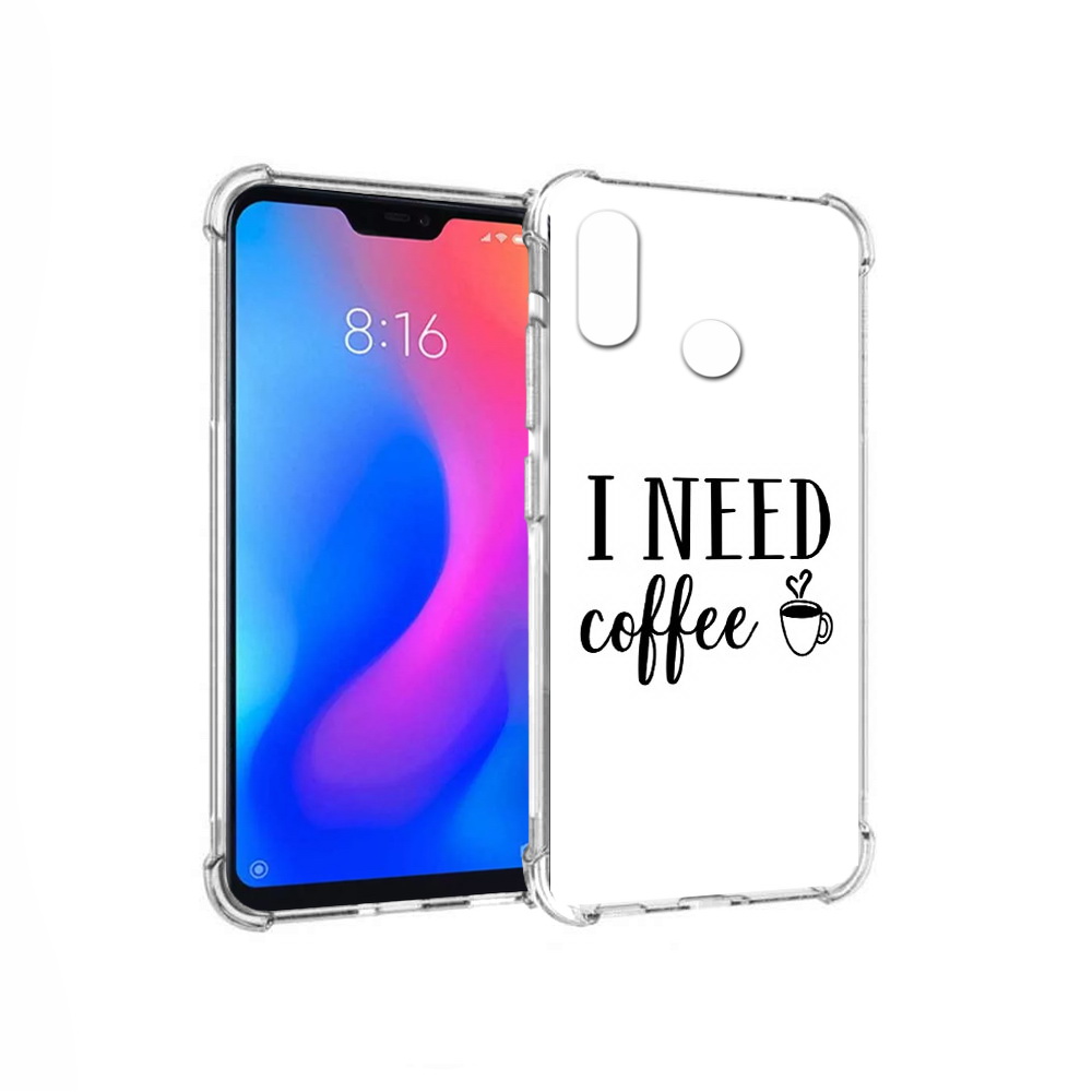 

Чехол MyPads Tocco для Xiaomi Redmi 6 Pro Мне нужен кофе (PT113887.306.121), Прозрачный, Tocco