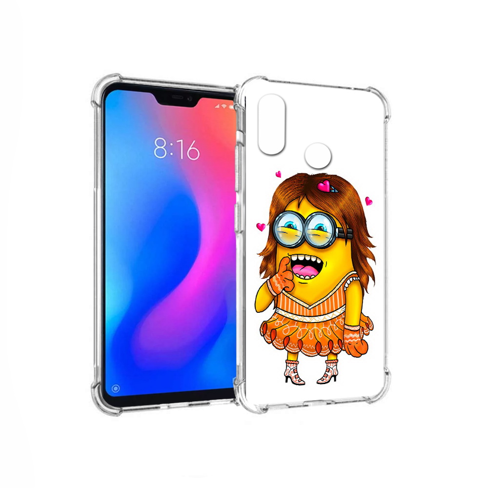 

Чехол MyPads Tocco для Xiaomi Redmi 6 Pro Миньон девочка (PT113887.306.116), Прозрачный, Tocco