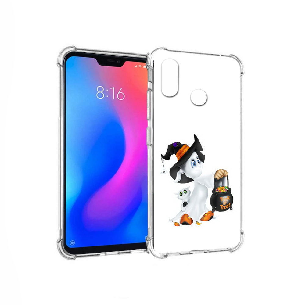 

Чехол MyPads Tocco для Xiaomi Redmi 6 Pro Маленький призрак (PT113887.306.113), Прозрачный, Tocco