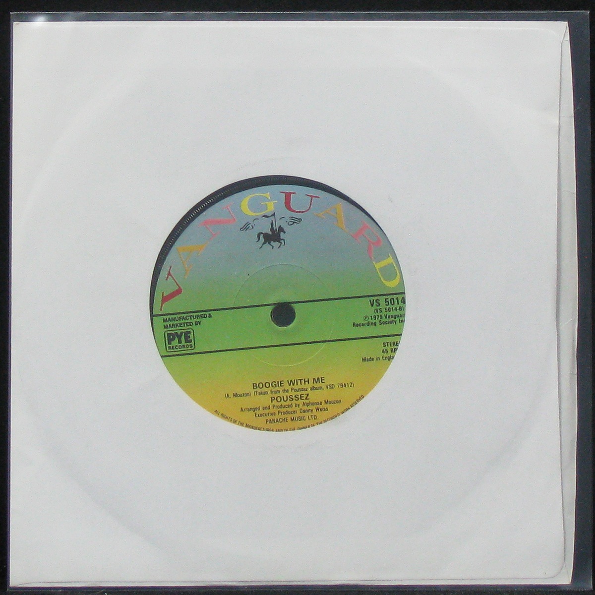 

LP Poussez! - Never Gonna Say Goodbye / Boogie With Me (single) Vanguard (305022)