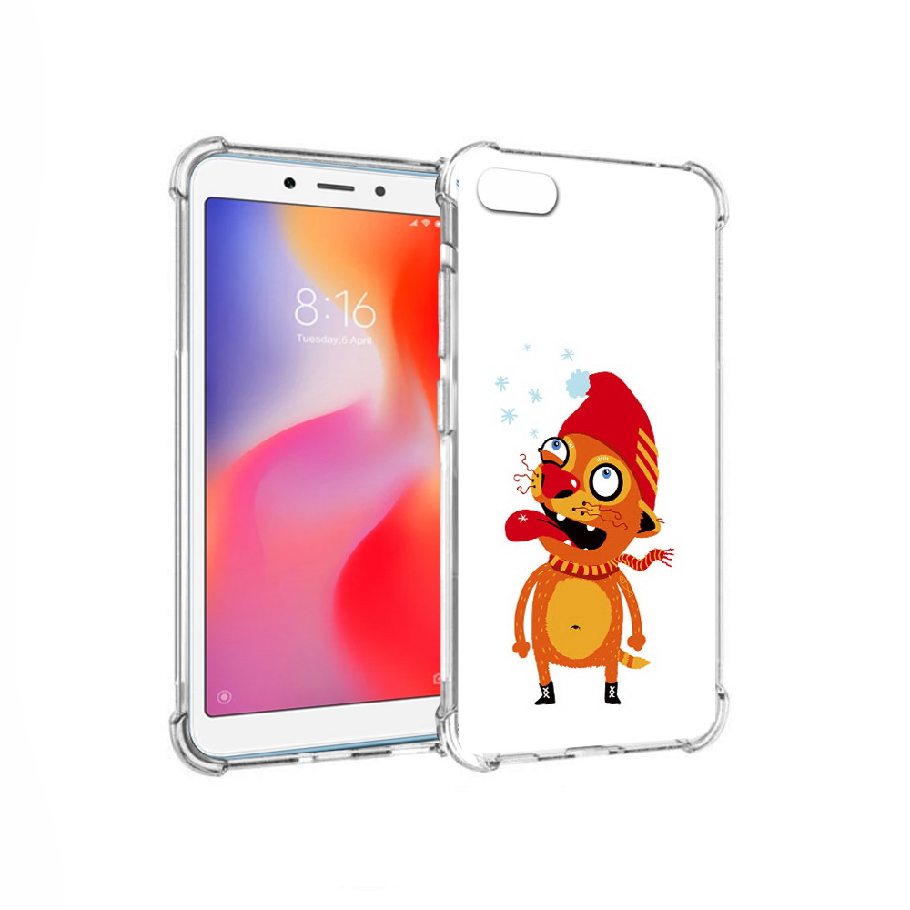 

Чехол MyPads Tocco для Xiaomi Redmi 6A Зимний кот (PT113916.305.88), Прозрачный, Tocco