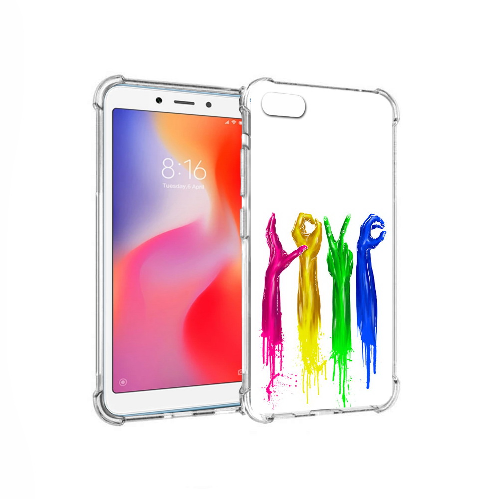 

Чехол MyPads Tocco для Xiaomi Redmi 6A яркие руки love (PT113916.305.707), Прозрачный, Tocco